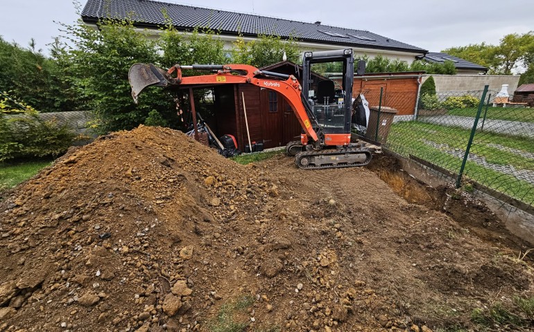 Realizace drenáže rodinného domu